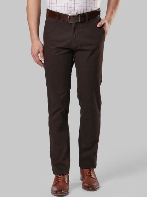 

Next Look Men Brown Regular Fit Solid Formal Trousers