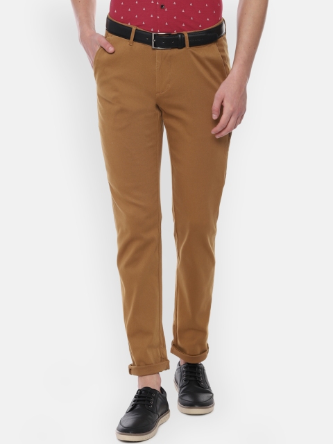 

Allen Solly Men Khaki Slim Fit Solid Chinos