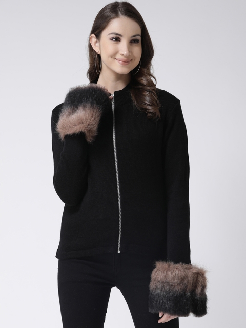 

Club York Women Black Solid Sweater