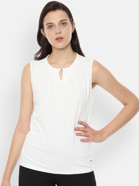

Van Heusen Woman Women White Solid Top