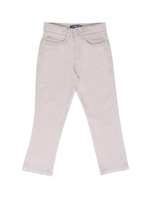 

Allen Solly Junior Boys Beige Regular Fit Solid Regular Trousers