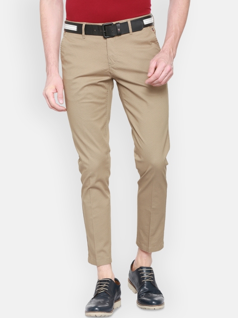 

Louis Philippe Men Khaki Slim Fit Solid Chinos