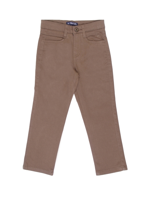

Allen Solly Junior Boys Brown Regular Fit Solid Regular Trousers