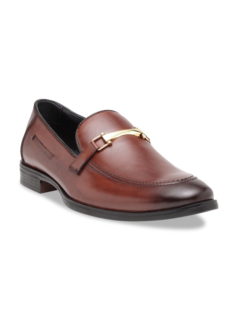 

Teakwood Leathers Men Brown Leather Loafers