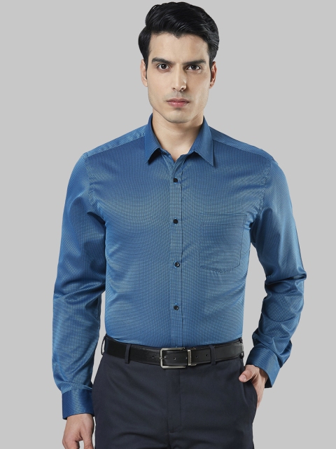 

Next Look Men Blue Regular Fit Checked Formal Shirt