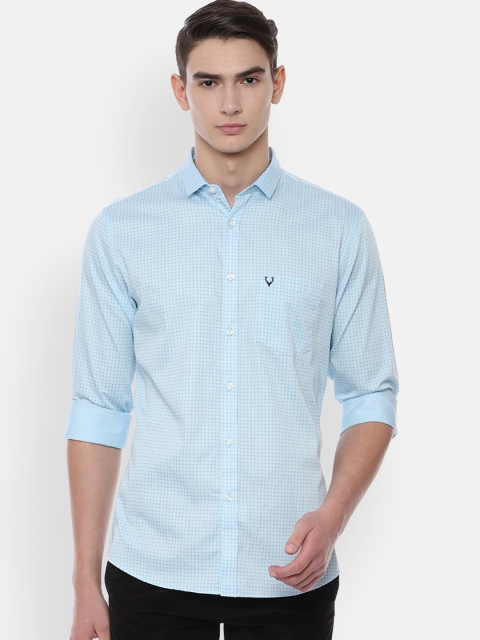 

Allen Solly Men Blue Slim Fit Printed Casual Shirt