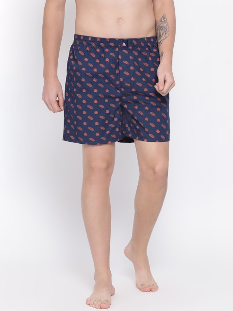 

Crimsoune Club Men Navy Blue Printed Boxers BX4069-3