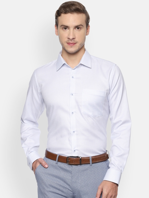 

Van Heusen Men Blue Slim Fit Checked Formal Shirt