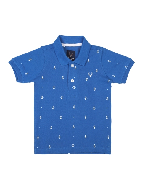 

Allen Solly Junior Boys Blue Printed Polo Collar T-shirt