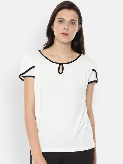 

Van Heusen Woman Women White Solid Top
