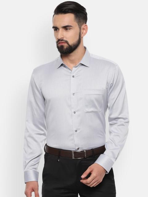 

Van Heusen Men Grey Regular Fit Solid Formal Shirt