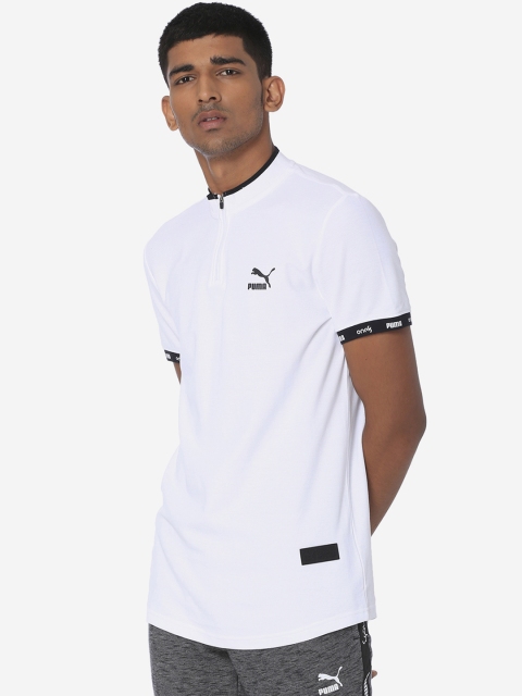 

Puma Men White VK Polo I Printed High Neck T-shirt
