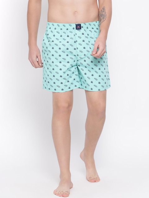 

Crimsoune Club Men Green Printed Pure Cotton Boxers BX4069-2