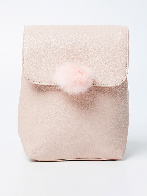 

Ginger by Lifestyle Women Pink Solid Backpack