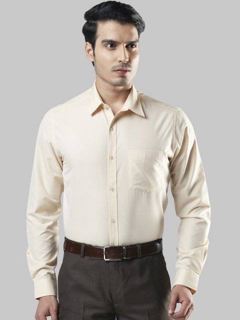 

Next Look Men Yellow Regular Fit Solid Formal Shirt