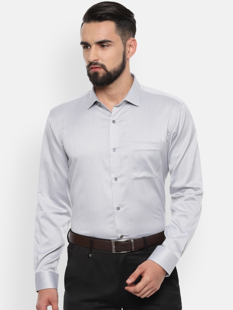 

Van Heusen Men Grey Regular Fit Solid Formal Shirt