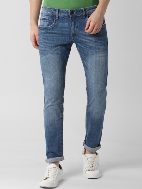 

Peter England Casuals Men Blue Skinny Fit Mid-Rise Clean Look Stretchable Jeans
