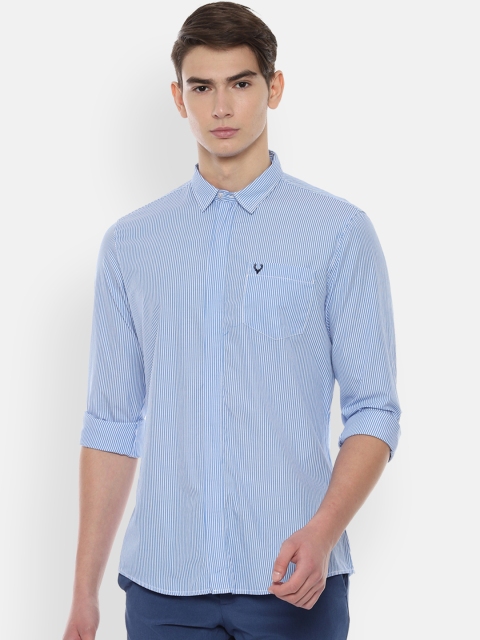 

Allen Solly Sport Men Blue & White Regular Fit Striped Casual Shirt