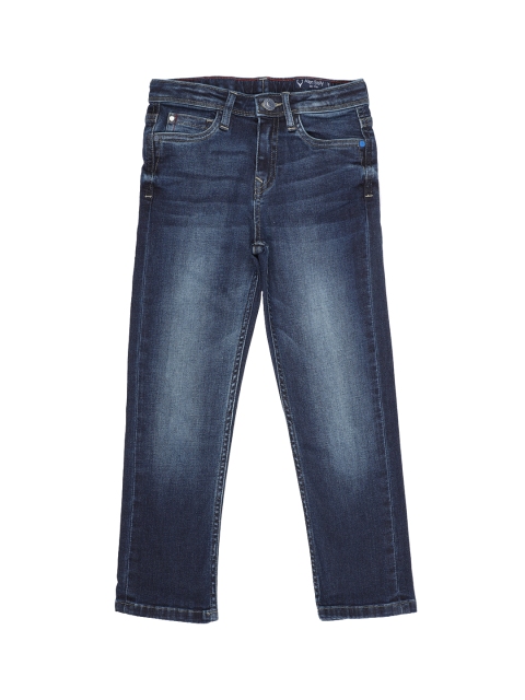 

Allen Solly Junior Boys Blue Regular Fit Mid-Rise Clean Look Stretchable Jeans