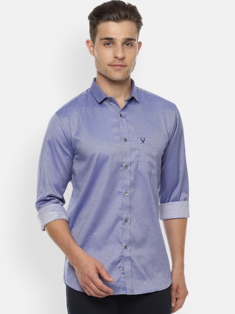 

Allen Solly Men Blue Slim Fit Self Design Casual Shirt