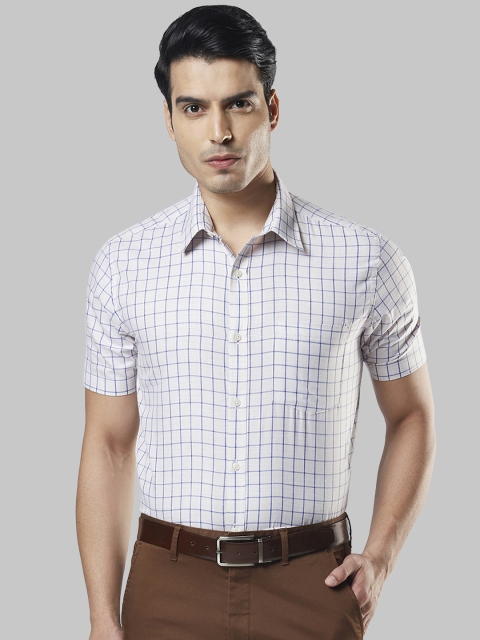 

Next Look Men Blue Regular Fit Checked Formal Shirt
