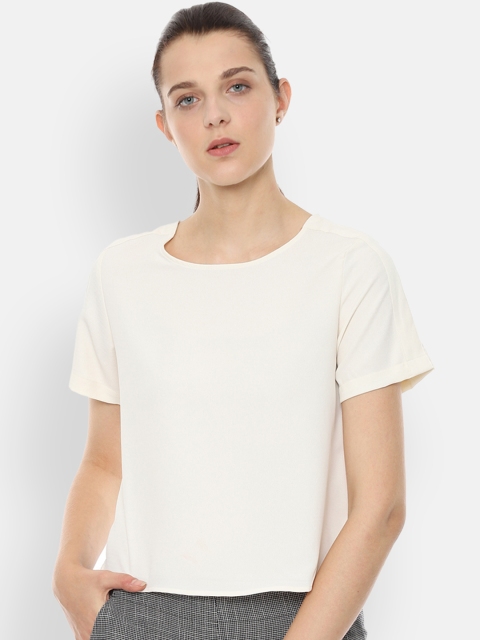 

Van Heusen Woman Women White Solid Top