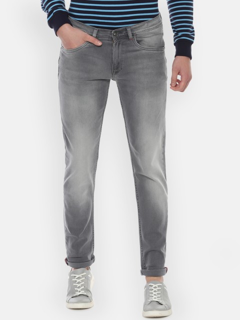 

Solly Jeans Co. Men Grey Skinny Fit Mid-Rise Clean Look Stretchable Jeans