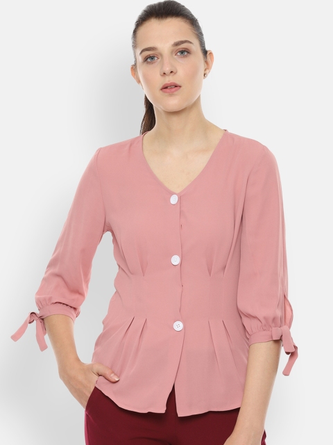 

Van Heusen Woman Women Pink Solid Top