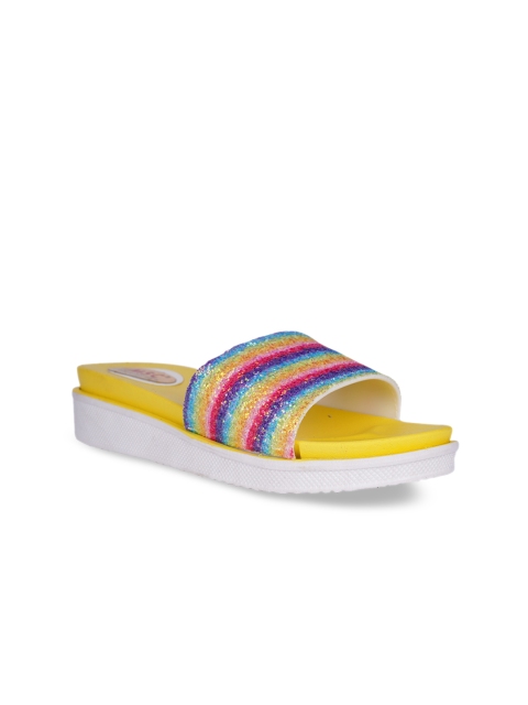 

MSC Women Multicoloured Striped Sandals, Multi