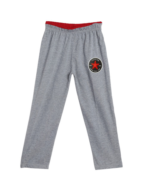 

SWEET ANGEL Boys Grey Melange Straight Fit Solid Track Pants