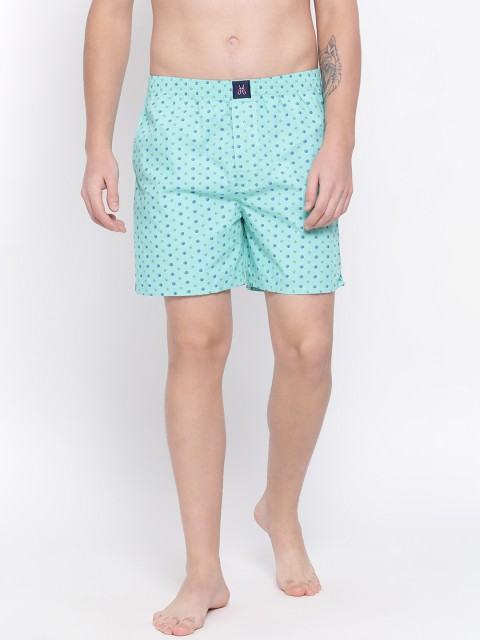 

Crimsoune Club Men Green Printed Pure Cotton Boxers BX4067-2