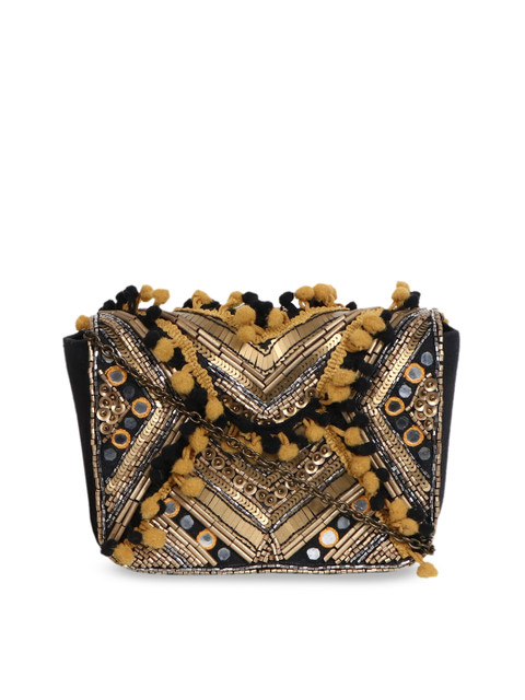 

Diwaah Women Multicoloured Embroidered Clutch, Multi