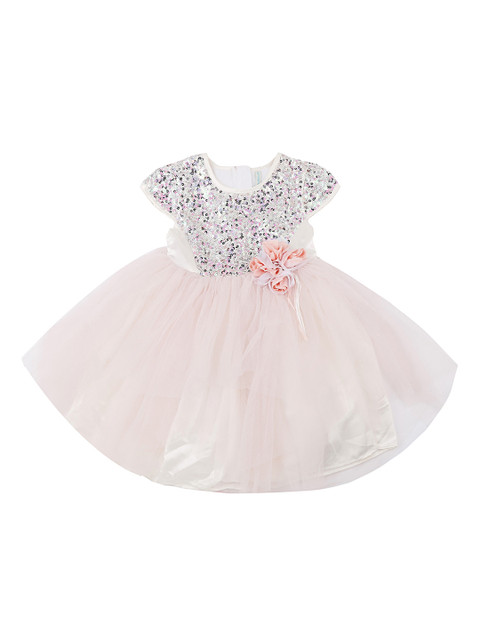 

Pantaloons Junior Girls Embellished Pink Fit and Flare Dress