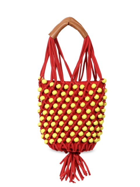 

Diwaah Red & Yellow Self Design Shoulder Bag