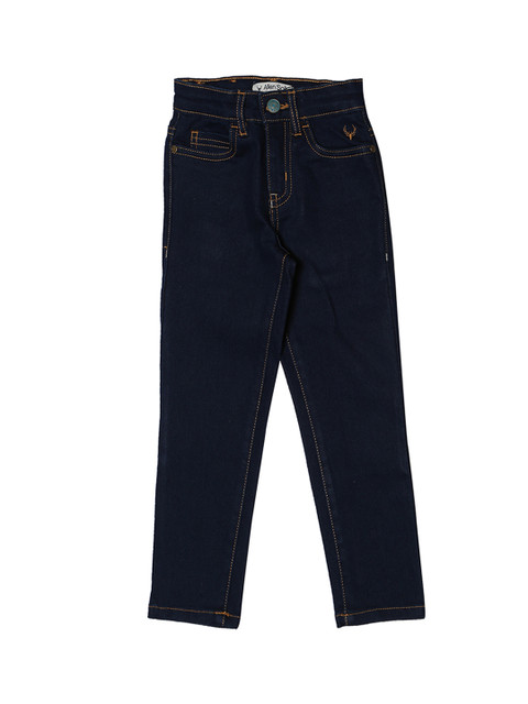 

Allen Solly Junior Boys Blue Regular Fit Mid-Rise Clean Look Stretchable Jeans