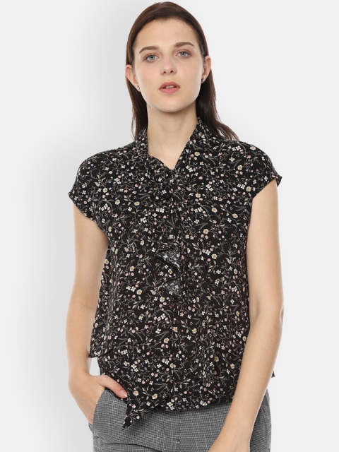 

Van Heusen Women Black Printed Top