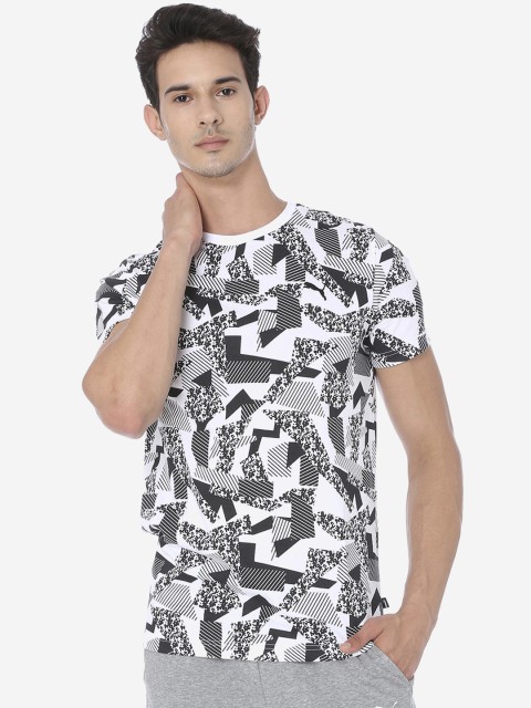 

Puma Men White Graphic Tee 1 Printed Round Neck T-shirt