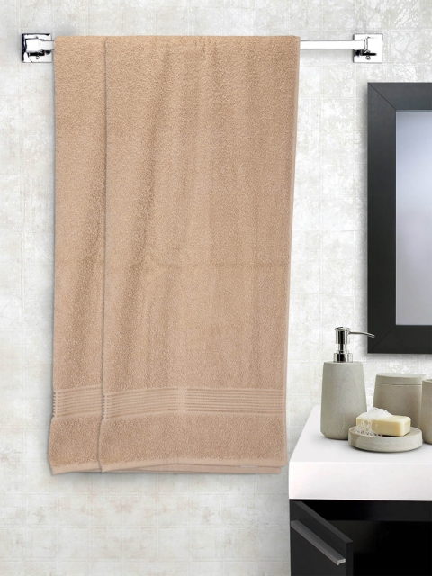 

BIANCA Unisex Set of 2 Taupe 380 GSM Solid Bath Towels