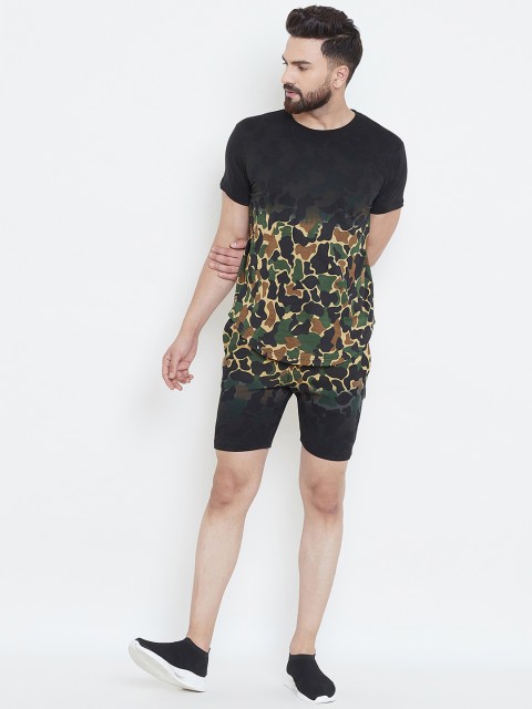 

FUGAZEE Men Multicoloured Printed Summer Suit, Multi