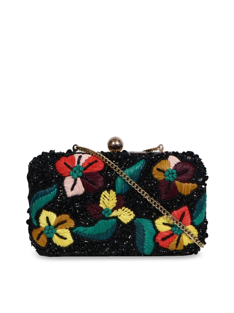 

Diwaah Women Multicoloured Embroidered Clutch, Multi