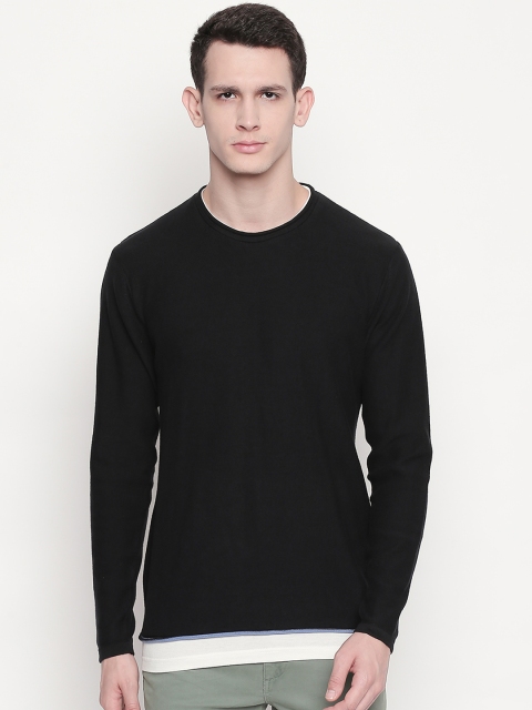 

Urban Ranger by pantaloons Men Black Solid Sweater