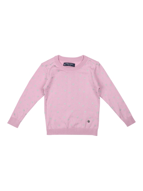 

Allen Solly Junior Girls Pink Solid Sweater