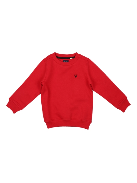 

Allen Solly Junior Boys Red Solid Sweatshirt