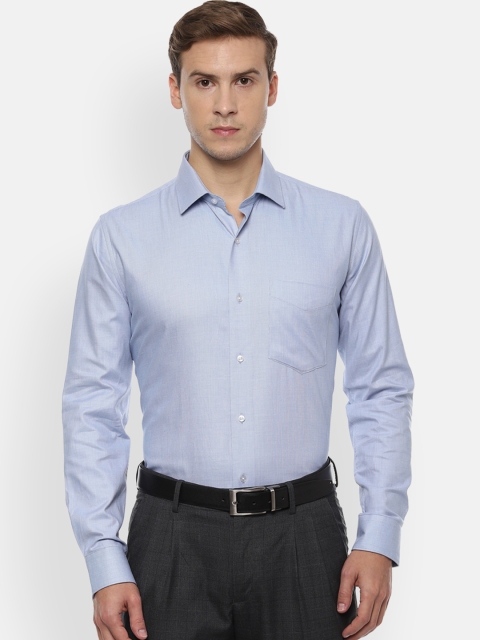 

Van Heusen Men Blue Slim Fit Self Design Formal Shirt