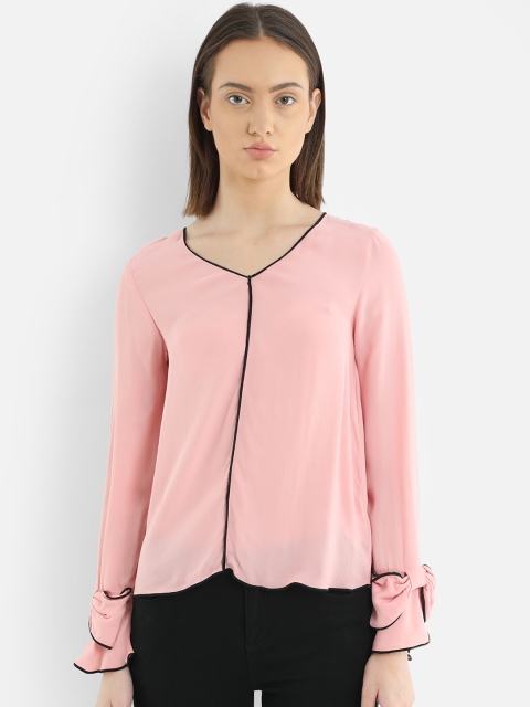 

COVER STORY Women Pink Solid Top