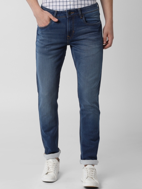 

Peter England Casuals Men Blue Skinny Fit Mid-Rise Clean Look Stretchable Jeans