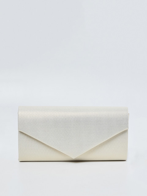 

CODE by Lifestyle Off-White Textured Clutch