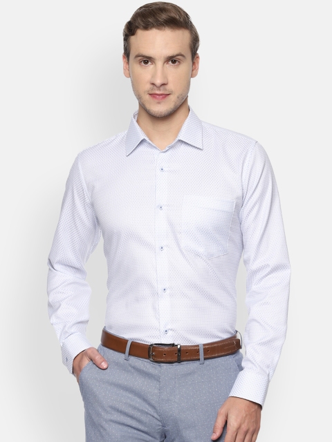 

Van Heusen Men Blue Slim Fit Printed Formal Shirt