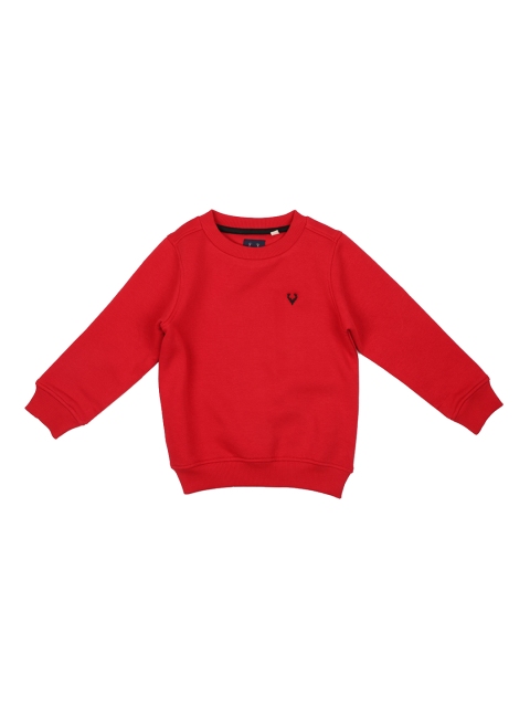 

Allen Solly Junior Boys Red Solid Sweatshirt