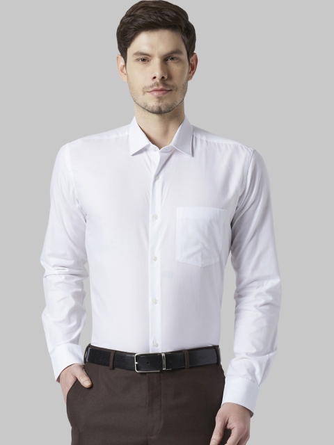

Park Avenue Men White Slim Fit Solid Formal Shirt
